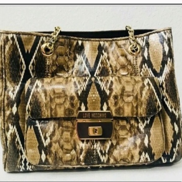 love moschino snake bag